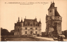 NÂ°10530 Z -cpa ChÃ¢teau Et Tour Des Marques De Chenonceaux - Castles