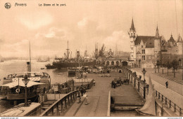 NÂ°10146 Z -cpa Anvers -le Steen Et Le Port- - Handel