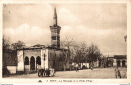 NÂ°10153 Z -cpa SÃ©tif -la MosquÃ©e Et La Porte D'Alger- - Sétif