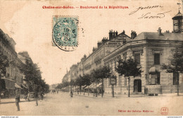 NÂ°10182 Z -cpa Chalons Sur SaÃ'ne -boulevard De La RÃ©publique- - Chalon Sur Saone