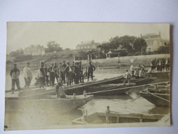 Carte-photo...Angers...militaria...constrution D'un Pont Sur Bateaux...animée... - Angers