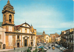 ITALIE - Palermo - Carini - PIazza Duomo - Animé - Bâtiment Historique - Église Baroque - Carte Postale Ancienne - Palermo