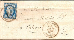 3K6 --- 24 BERGERAC Type 18 25c Cérès - Manual Postmarks