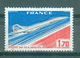 FRANCE - P.A. N°49 Oblitéré - Mise En Service Commercial De "Concorde" Paris-Rio De Janeiro 1976. - 1960-.... Used