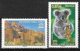 France 2007 Service N° 138/139 Neufs UNESCO à La Faciale - Mint/Hinged