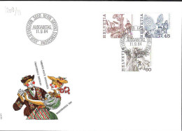 Suisse Poste Obl Yv:1209/1211 Traditions Populaires Bern 11-9-84 Fdc - FDC