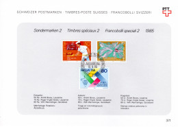 Suisse Poste Obl Yv:1230/1232 Commémorations Bern 10-9-95 Feuillet Fdc - FDC