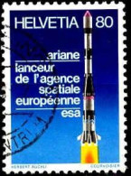 Suisse Poste Obl Yv:1095 Mi:1164 Ariane Lanceur De L'agence Spatiale Européenne ESA (Beau Cachet Rond) - Used Stamps