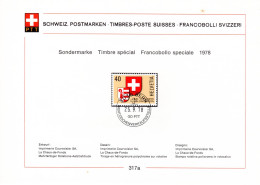 Suisse Poste Obl Yv:1071 Mi:1141 Jura 23.Canton De La Confédération Bern 25-9-78 Feuillet PTT Fdc - FDC