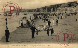 FRANCIA. FRANCE. 62 BOULOGNE SUR MER VUE GENERALE DE LA PLAGE - Boulogne Sur Mer