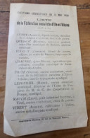 Elections Législatives Du 11 Mai 1924 Liste De La Fédération Socialiste D'Ille & Vilaine - Historical Documents