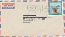 Kuwait Air Mail Cover Sent To Denmark 24-6-1974 Single Franked - Liban