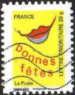 France Poste AA Obl Yv: 242 Mi:4550 Bonnes Fêtes Mispelaëre (Lign.Ondulées) - Gebruikt