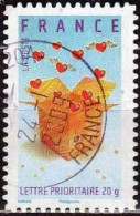 France Poste AA Obl Yv: 130 Mi:4297 Boîte à Coeurs (TB Cachet Rond) - Oblitérés