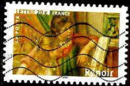 France Poste AA Obl Yv:  77 Mi:4033I Auguste Renoir (Lign.Ondulées) - Gebraucht