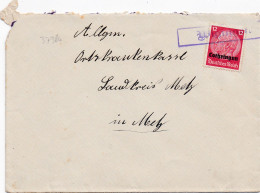 37386# HINDENBURG LOTHRINGEN LETTRE Obl WIGINGEN VIGY MOSELLE METZ - Covers & Documents