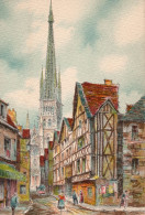 76-Rouen-La Rue De L'Epicerie- éditeur : M. Barré & J. Dayez - Illustrateur : Barday - Rouen