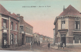 (CPA  )  NOEUX LES MINES  Rue De La Gare - Noeux Les Mines