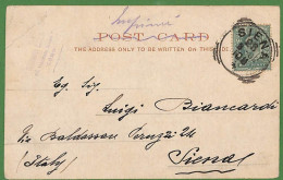 Ad0793 - GB - Postal History - Postcard To Italy Postmarked ONLY On ARRIVAL 1902 - Briefe U. Dokumente