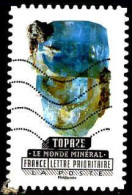 France Poste AA Obl Yv:1225 Mi:6346 Le Monde Minéral Topaze (Lign.Ondulées) - Gebruikt