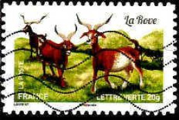 France Poste AA Obl Yv:1101 Mi:6082 La Rove Chèvre (Lign.Ondulées) - Used Stamps