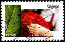 France Poste AA Obl Yv:1080 Mi:6055I Végétal Roses (Lign.Ondulées) - Used Stamps