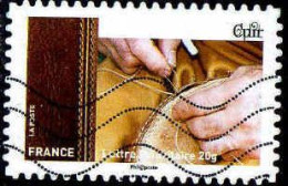 France Poste AA Obl Yv:1077 Mi:6052 Cuir (Lign.Ondulées) - Used Stamps