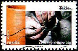 France Poste AA Obl Yv:1074 Mi:6049 Terre Poterie (Lign.Ondulées) - Used Stamps