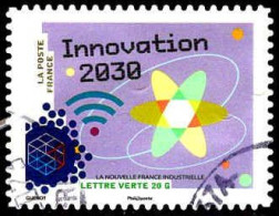 France Poste AA Obl Yv:1068 Mi:6023 Innovation 2030 (TB Cachet Rond) - Gebraucht