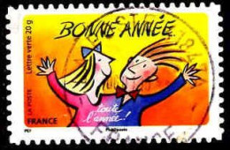 France Poste AA Obl Yv:1045 Mi:6000 Bonne Année Toute L'année Pef (TB Cachet Rond) - Oblitérés