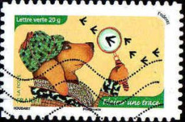 France Poste AA Obl Yv:1034 Mi:5984 L'odorat Flairer Une Trace (Lign.Ondulées) - Used Stamps