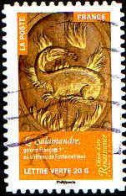 France Poste AA Obl Yv:1021 Mi:5961 Objets D'Art Renaissance La Salamandre (Lign.Ondulées) - Used Stamps