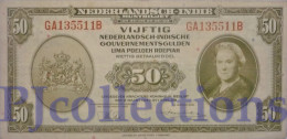 NETHERLAND INDIES 50 GULDEN 1943 PICK 116 VF - Indes Neerlandesas