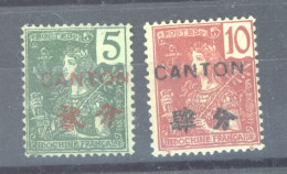 Canton  :  Yv  36-37  * - Unused Stamps