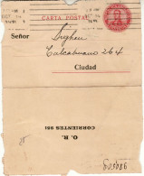 ARGENTINA 1911 CARD LETTER SENT FROM BUENOS AIRES - Covers & Documents