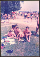 Trunks Muscular Men Guys Boys On Beach Gay Int Old Photo 9x13cm #40887 - Anonyme Personen