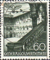 Reich (Occ.Pologne) Poste Obl Yv: 65 Mi:49 Cour Du Château De Cracovie (TB Cachet Rond) - Gouvernement Général