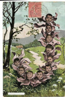 Alphabet Bébés Multiples J, Série 349, Envoi 1905 - Bébés