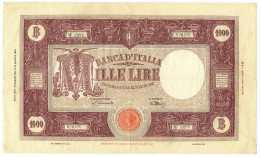 1000 LIRE BARBETTI GRANDE M TESTINA BI REPUBBLICA ITALIANA 19/05/1947 BB - Other & Unclassified