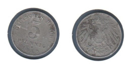 Allemagne  5 Pfennig 1918 A, Fer , KM# 19, Deutsches Reich, - 5 Pfennig