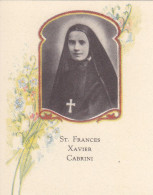 Santino Sr.frances Xavier Cabrini - Devotion Images