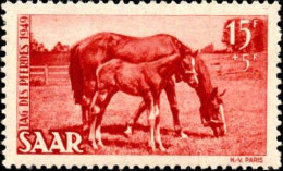 Sarre Poste N** Yv:253/254 Journée Du Cheval - Ungebraucht