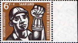 Sarre Poste N** Yv:386/389 Hommage Aux Mineurs Bord De Feuille - Unused Stamps