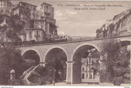 CPA  MONACO - Pont Det Chapelle Sainte-Dévote - Monte-Carlo