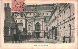 CPA Carte Postale France Tours Le Théâtre 1908 VM81584 - Tours
