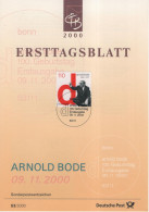 Germany Deutschland 2000-53 Arnold Bode, German Architect, Painter Maler, Canceled In Bonn - 1991-2000