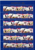 Iles Feroe -  1984 -  Feuillet 30 Vignettes Jol - Noel -  Oiseaux -  Neufs** - MNH - Faroe Islands