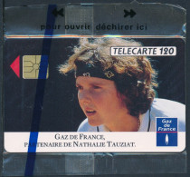 Télécartes France - Publiques N° Phonecote F252 - GDF - Nathalie TAUZIAT (120U GEM NSB) - 1992