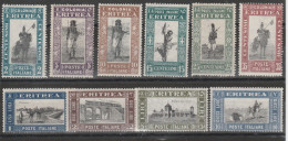 235 - Eritrea 1930 - Soggetti Africani N. 155/164. Cat. € 700,00 MNH - Ägäis (Stampalia)