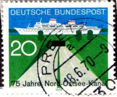 RFA Poste Obl Yv: 493 Mi:628 Nord-Ostsee-Kanal (TB Cachet à Date) Preetz 18-6-70 - Used Stamps